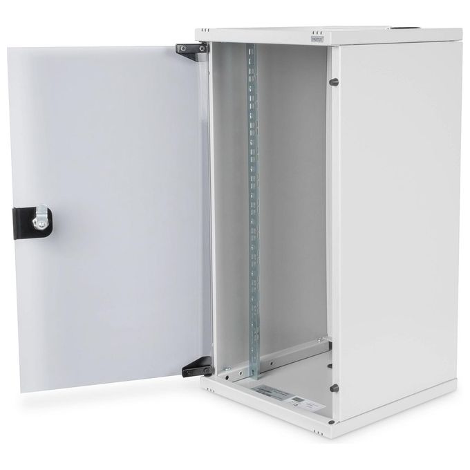 Digitus DN-10-12U Alloggiamento a parete 12U 592x312x300 mm 30 Kg profondita' utile 240 mm con porta in vetro di sicurezza colore Grigio RAL7035