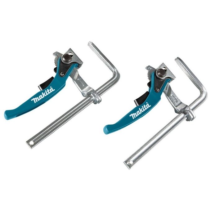 Makita 199826-6 Clamp Set 2 Pezzi Morsetti a Sgancio Rapido