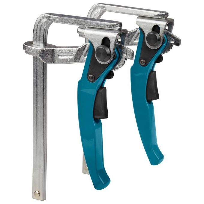 Makita 199826-6 Clamp Set 2 Pezzi Morsetti a Sgancio Rapido