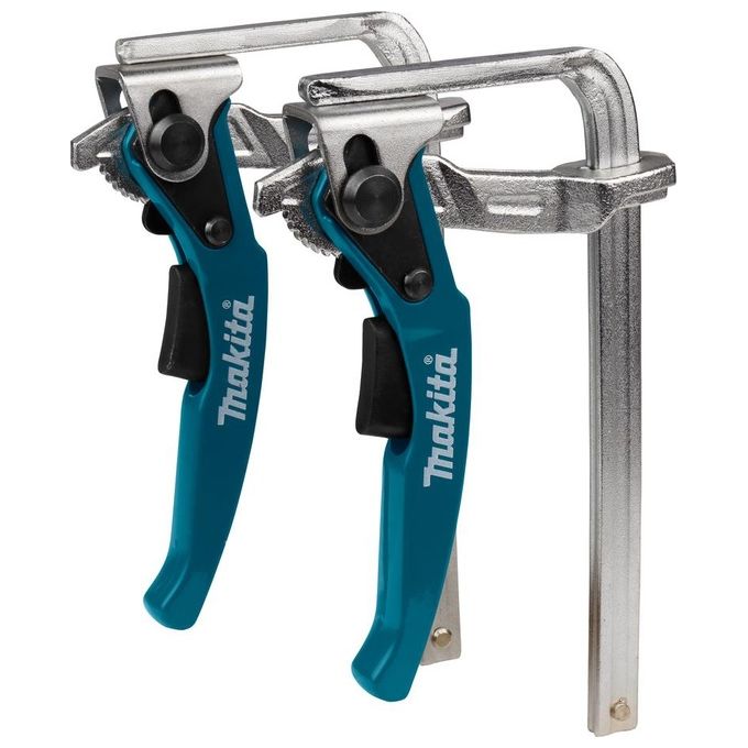 Makita 199826-6 Clamp Set 2 Pezzi Morsetti a Sgancio Rapido