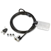 Kensington K62318WW Lucchetto per Laptop Universale 3-in-1 con Chiave da 5 mm Cavo in Acciaio al Carbonio da 1,8 m Tecnologia Hidden Pin colore Nero