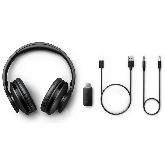 Philips TAH6206BK-00 6000 Series Cuffie a Padiglione Wireless per TV Bluetooth 5.0 18h Autonomia colore Nero