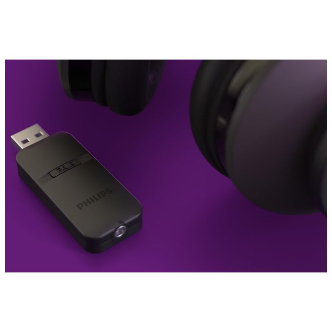 Philips TAH6206BK-00 6000 Series Cuffie a Padiglione Wireless per TV Bluetooth 5.0 18h Autonomia colore Nero