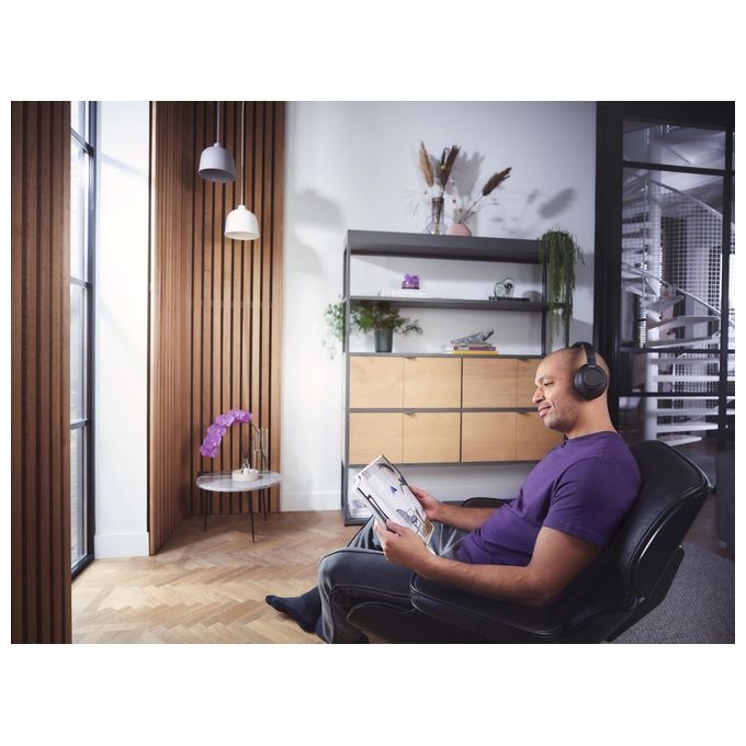 Philips TAH6206BK-00 6000 Series Cuffie a Padiglione Wireless per TV Bluetooth 5.0 18h Autonomia colore Nero