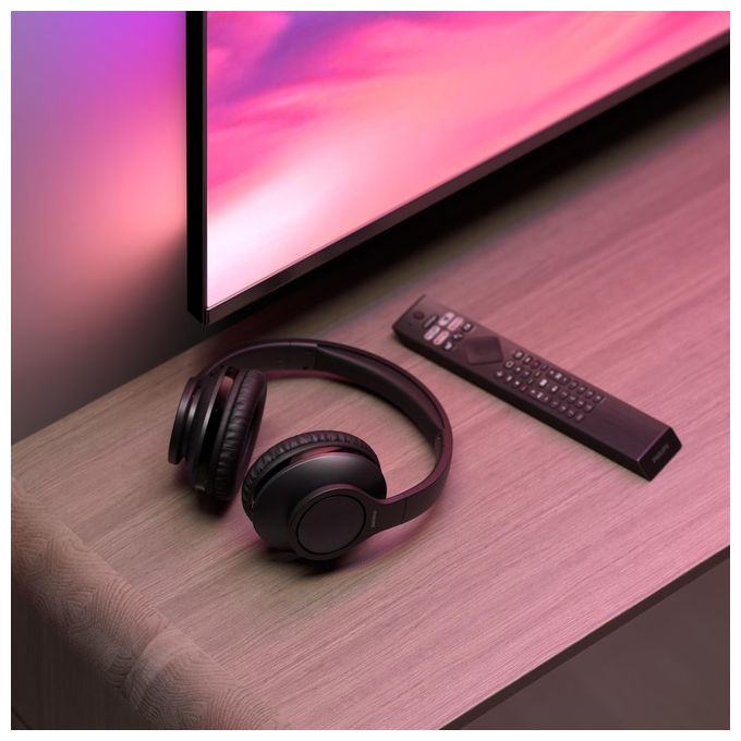 Philips TAH6206BK-00 6000 Series Cuffie a Padiglione Wireless per TV Bluetooth 5.0 18h Autonomia colore Nero