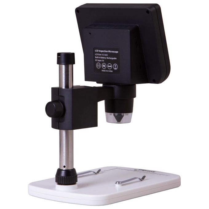 Levenhuk 74768 DTX 350 LCD Microscopio digitale Ingrandimento 20x-600x Fotocamera 0,3 MP Display 4,3'' colore Nero Bianco
