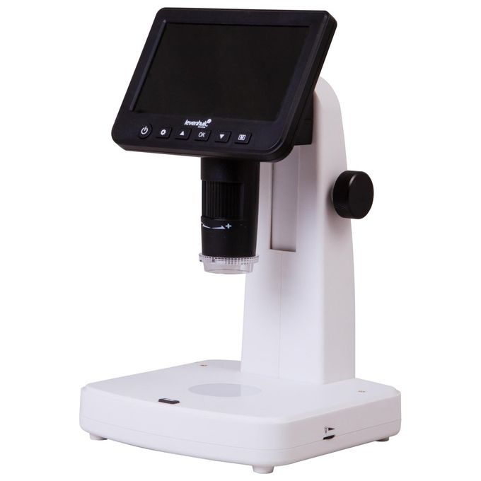 Levenhuk 75075 DTX 700 LCD Microscopio digitale Ingrandimento 1200x Fotocamera 5 MP Display 12,7 cm (5'') colore Nero Bianco