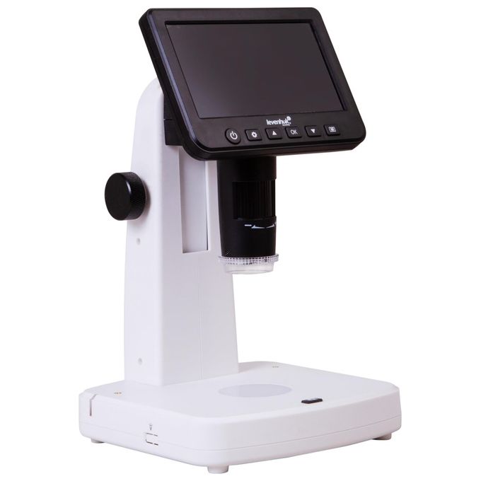 Levenhuk 75075 DTX 700 LCD Microscopio digitale Ingrandimento 1200x Fotocamera 5 MP Display 12,7 cm (5'') colore Nero Bianco