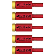 Wiha 29701S5 easyTorque electric Set di 5 Adattatori Dinamometrici per slimBit e slimVario 0,8 2,0 2,5 2,8 4,0 Nm VDE 1000 V AC colore Nero