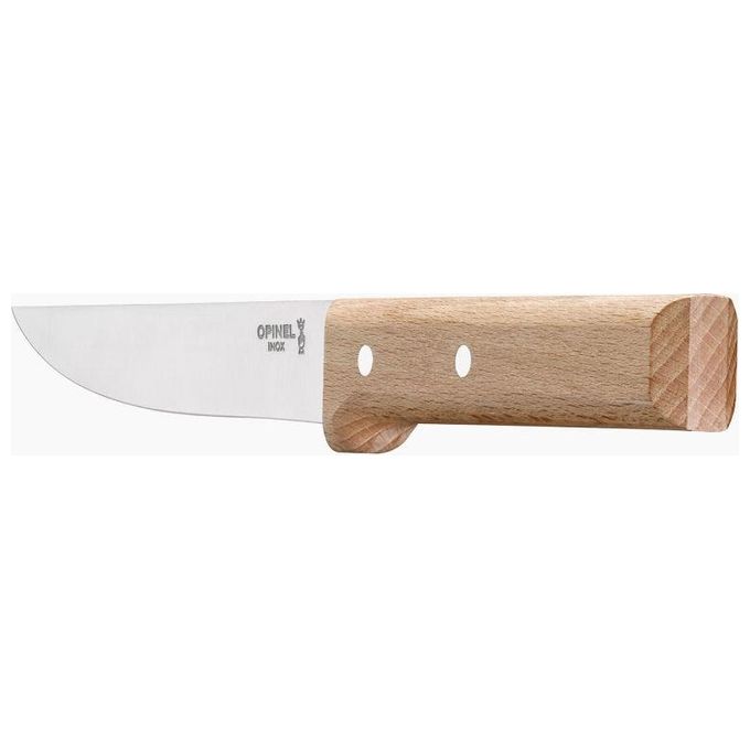OPINEL 1820 Serie Paralle'le Coltello da Cucina Lama 16 cm Acciaio Inox X50CrMoV15 Manico in Faggio colore Legno
