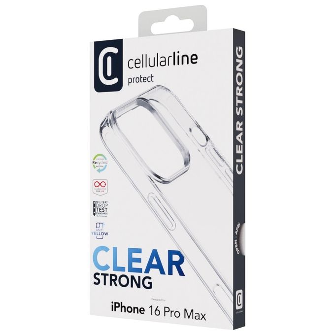 Cellular Line Cover per iPhone 16 Pro Max Clear Strong