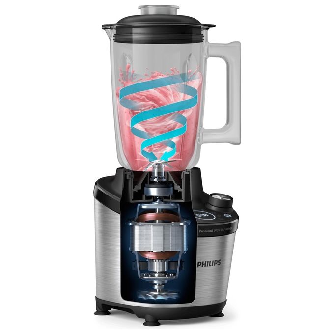 Philips HR3760-00 Serie 7000 Frullatore ad Alta Velocita' 1500 W 2 L 12 Velocita' ProBlend Ultra colore Nero