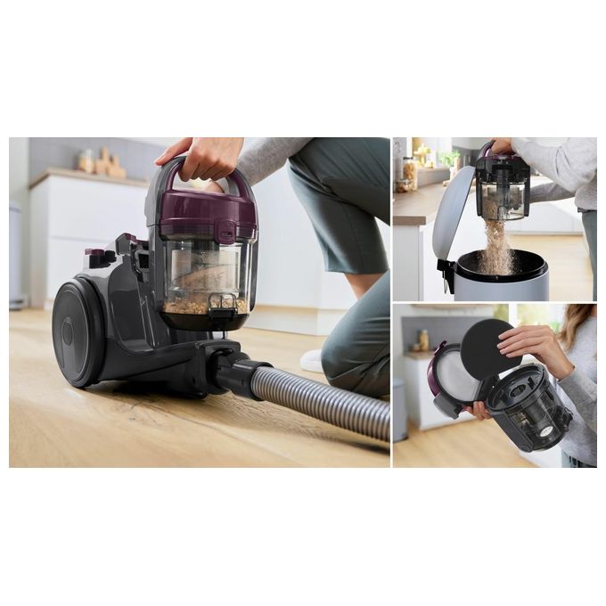 Bosch Aspirapolvere senza Sacchetto Grigio