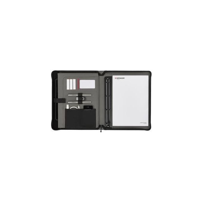 WENGER 611710 Venture Portablocco con Organizer e Tasca per Tablet 10 Pollici A4 Poliestere-Vinile colore Nero