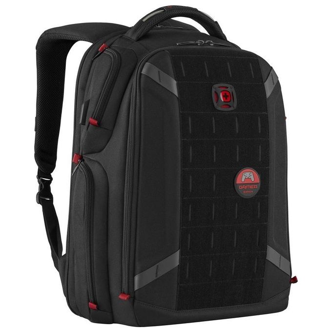 Wenger 611650 PlayerOne Zaino Gaming Porta PC 17.3'' 29 l Protezione Triple Protect Porta USB colore Nero