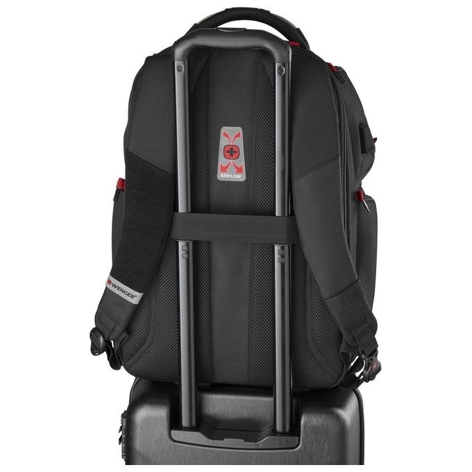 Wenger 611650 PlayerOne Zaino Gaming Porta PC 17.3'' 29 l Protezione Triple Protect Porta USB colore Nero