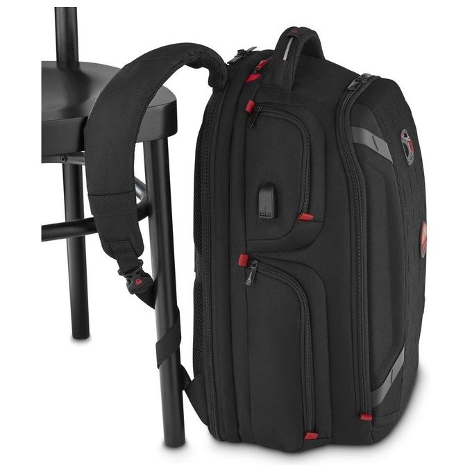 Wenger 611650 PlayerOne Zaino Gaming Porta PC 17.3'' 29 l Protezione Triple Protect Porta USB colore Nero