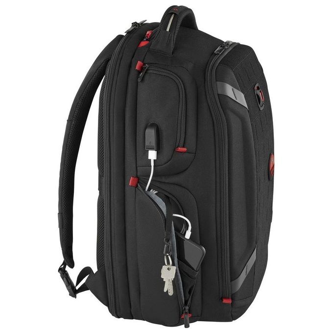 Wenger 611650 PlayerOne Zaino Gaming Porta PC 17.3'' 29 l Protezione Triple Protect Porta USB colore Nero