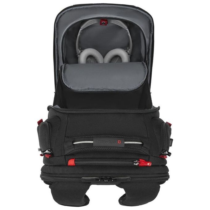 Wenger 611650 PlayerOne Zaino Gaming Porta PC 17.3'' 29 l Protezione Triple Protect Porta USB colore Nero