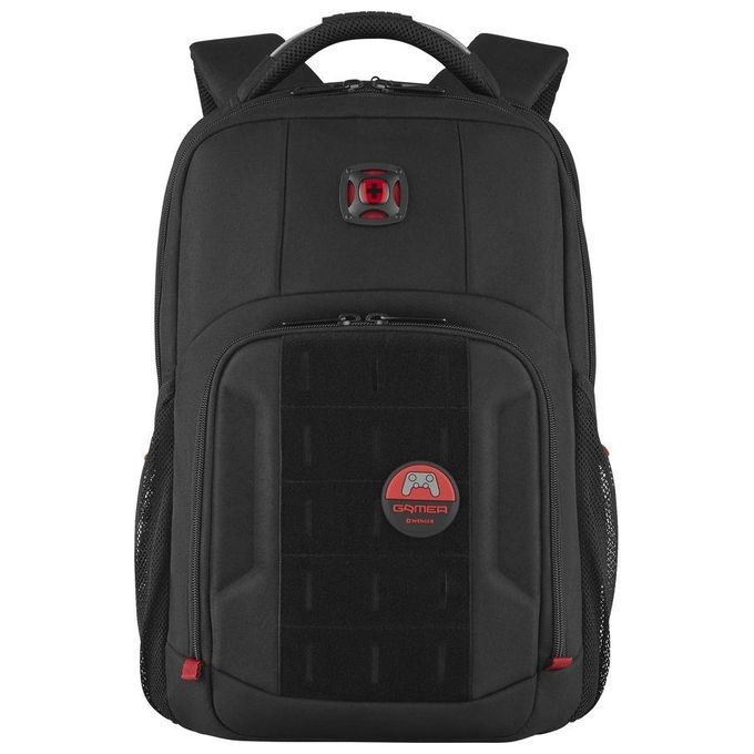 WENGER 611651 PlayerMode Zaino per Laptop fino a 39.6'' e Tablet fino a 10'' con Porta USB Scomparto per Cuffie e Chiusura Antifurto colore Nero