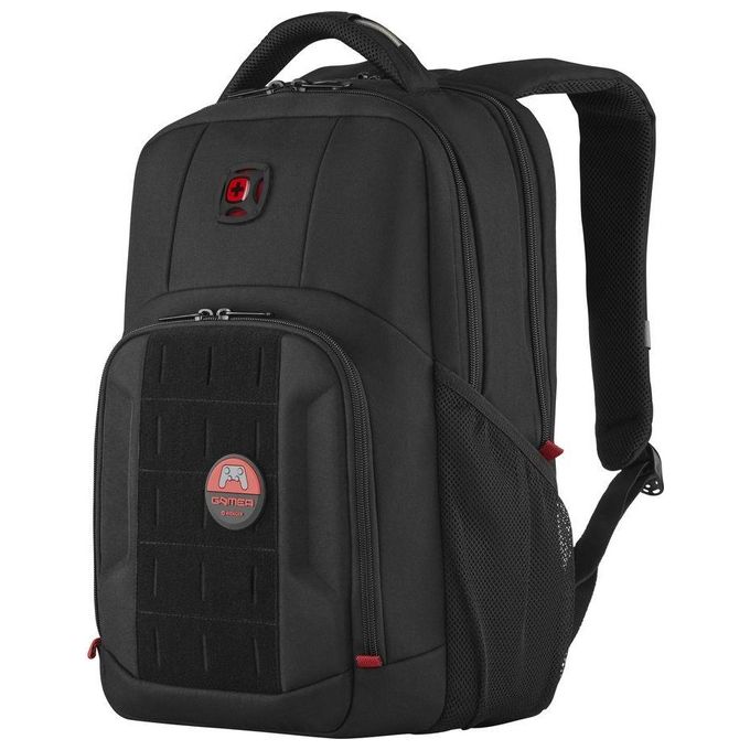 WENGER 611651 PlayerMode Zaino per Laptop fino a 39.6'' e Tablet fino a 10'' con Porta USB Scomparto per Cuffie e Chiusura Antifurto colore Nero