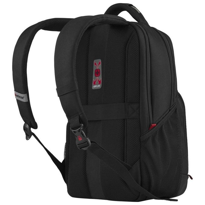 WENGER 611651 PlayerMode Zaino per Laptop fino a 39.6'' e Tablet fino a 10'' con Porta USB Scomparto per Cuffie e Chiusura Antifurto colore Nero