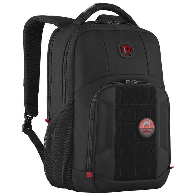 WENGER 611651 PlayerMode Zaino per Laptop fino a 39.6'' e Tablet fino a 10'' con Porta USB Scomparto per Cuffie e Chiusura Antifurto colore Nero
