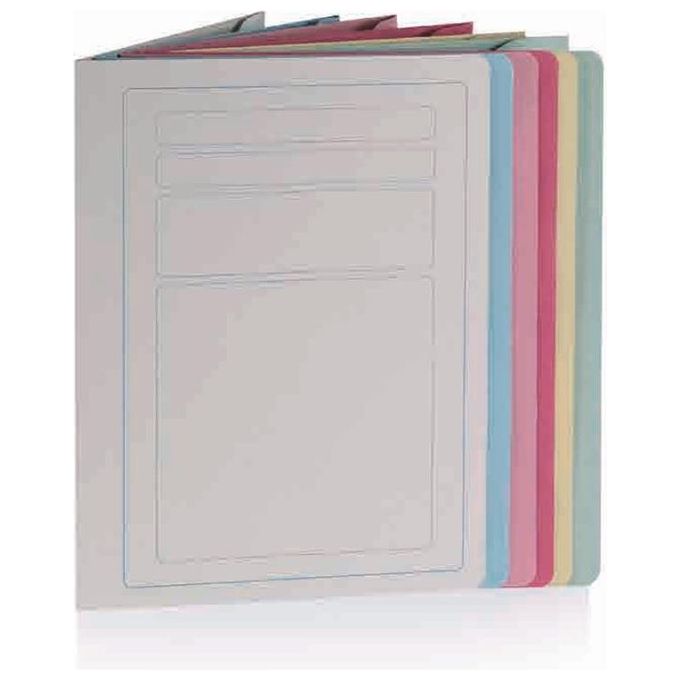 Brefiocart Confezione 100 Cartellette Semplice con Stampa Verde