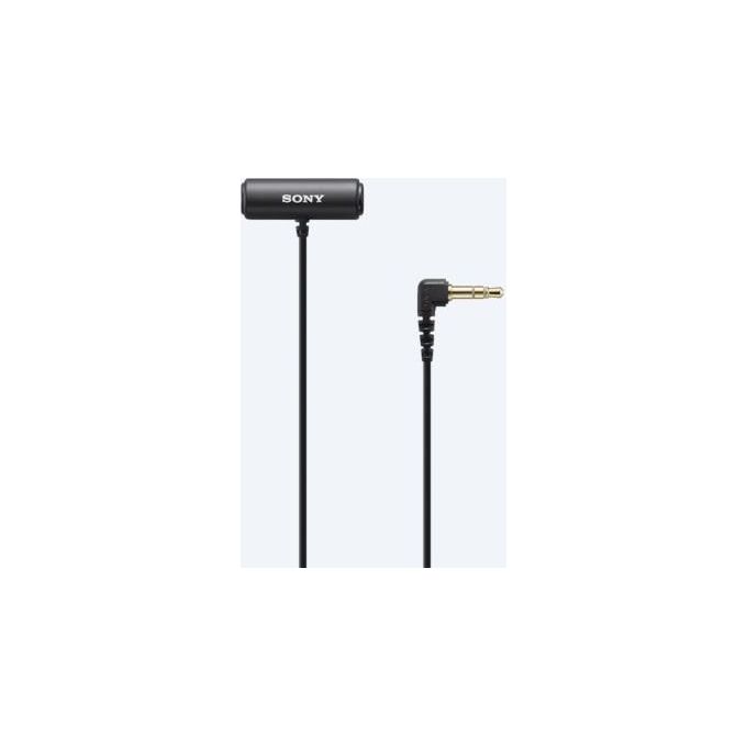 Sony ECM-LV1 Microfono Lavalier Stereo Omnidirezionale Cablato Jack 3.5 mm colore Nero