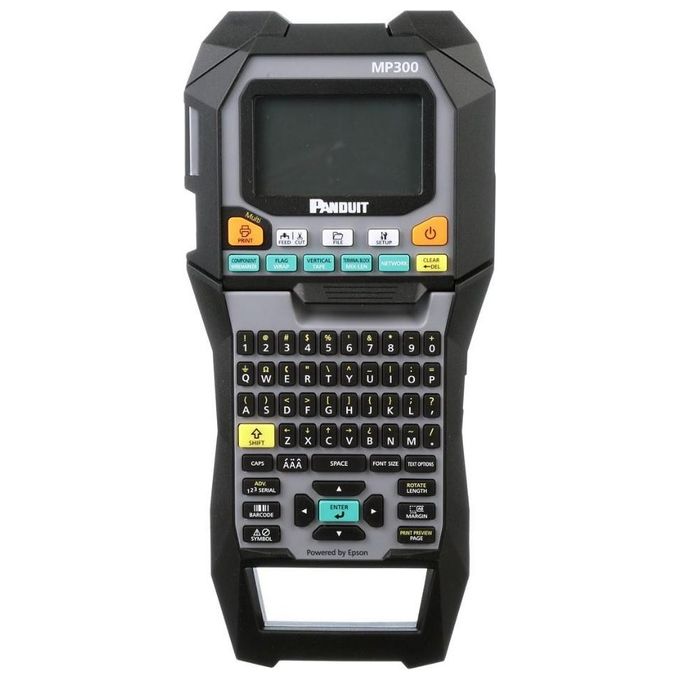 Panduit MP300-E Stampante Portatile per Etichette Industriali Risoluzione 360 x 360 DPI Velocita' 35,56 mm-s con Taglierino Automatico e Tastiera Alfanumerica colore Nero