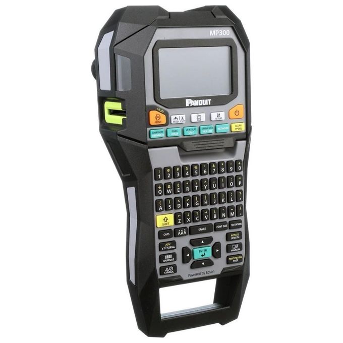 Panduit MP300-E Stampante Portatile per Etichette Industriali Risoluzione 360 x 360 DPI Velocita' 35,56 mm-s con Taglierino Automatico e Tastiera Alfanumerica colore Nero