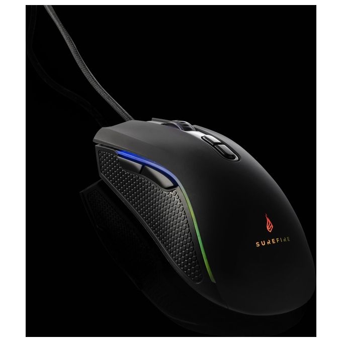 SureFire Hawk Claw Gaming Mouse da Gioco con 7 Pulsanti Luci RGB