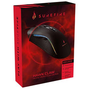 SureFire Hawk Claw Gaming Mouse da Gioco con 7 Pulsanti Luci RGB