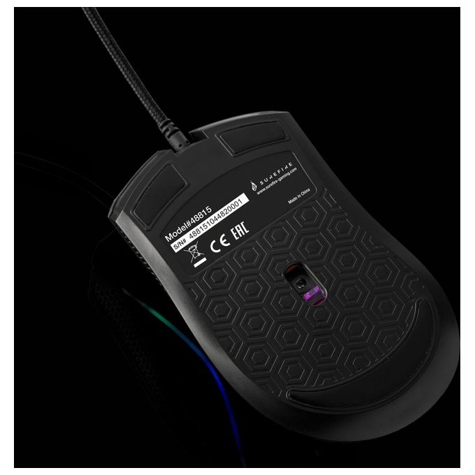 SureFire Hawk Claw Gaming Mouse da Gioco con 7 Pulsanti Luci RGB