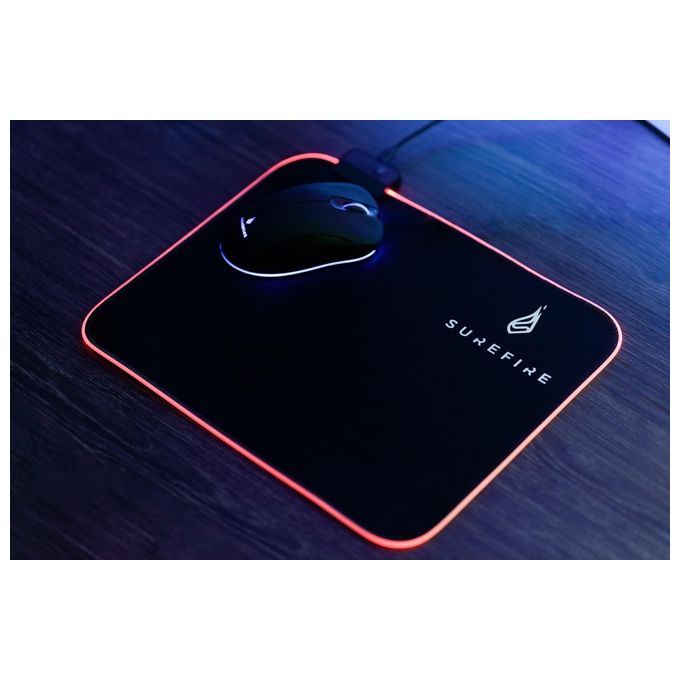 SureFire Tappetino per Mouse da Gaming Silent Flight RGB-320