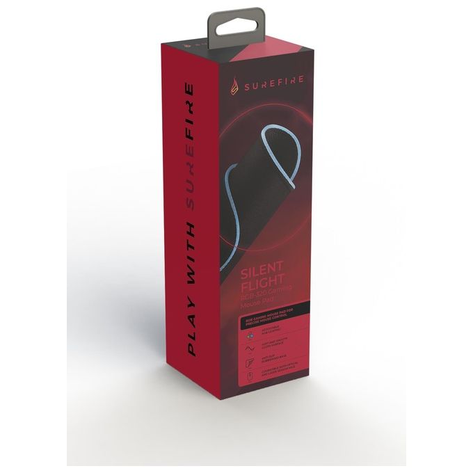 SureFire Tappetino per Mouse da Gaming Silent Flight RGB-320