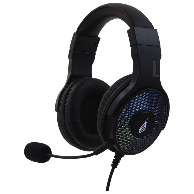 SureFire 48822 Harrier 360 Cuffie Gaming USB Surround 7.1 Virtuale RGB Microfono Staccabile colore Carbonio