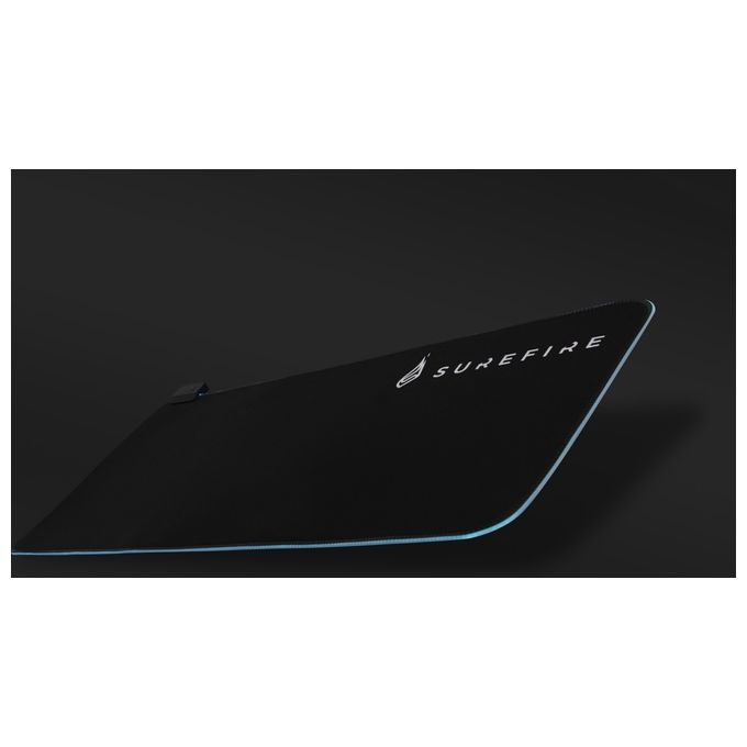 SureFire 48813 Silent Flight RGB-680 Tappetino per Mouse Gaming LED RGB 14 modalita' 680x280 mm colore Nero