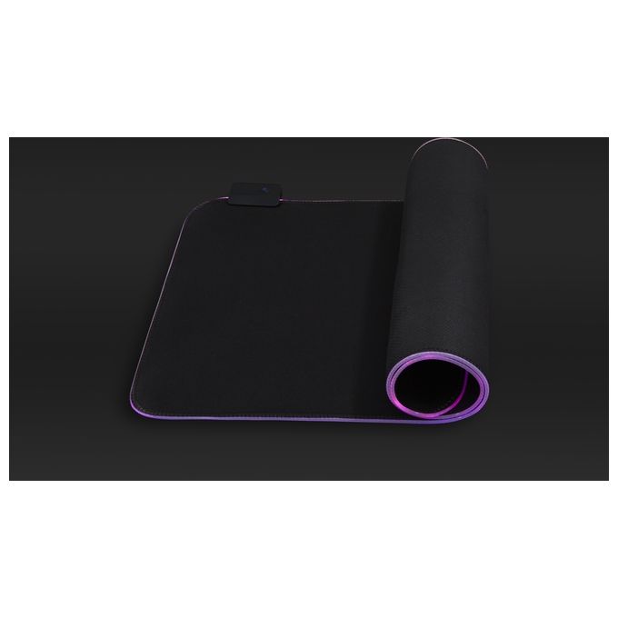 SureFire 48813 Silent Flight RGB-680 Tappetino per Mouse Gaming LED RGB 14 modalita' 680x280 mm colore Nero