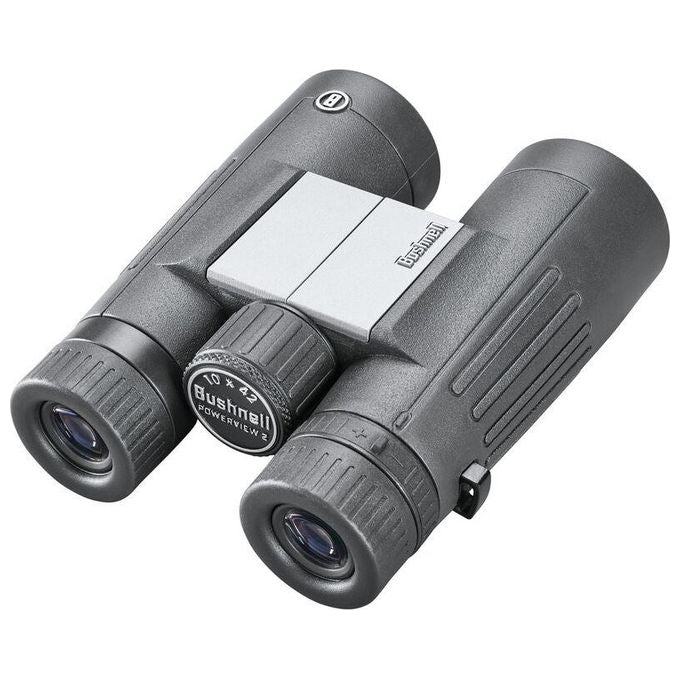 Bushnell PWV1042 Powerview 2 Binocolo 10x42 Prisma a Tetto Multistrato in Alluminio con Impugnatura in Gomma Testurizzata colore Nero Grigio