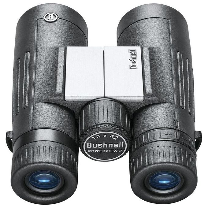 Bushnell PWV1042 Powerview 2 Binocolo 10x42 Prisma a Tetto Multistrato in Alluminio con Impugnatura in Gomma Testurizzata colore Nero Grigio
