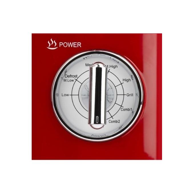Girmi FM2102 Design Vintage Forno a Microonde Combinato Capacita' 20 Litri Potenza 700 W Funzione Timer Defrost Rosso