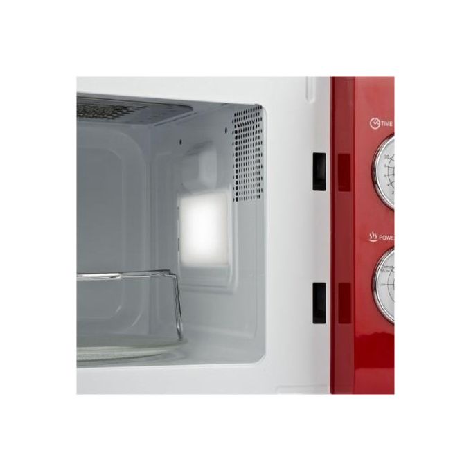 Girmi FM2102 Design Vintage Forno a Microonde Combinato Capacita' 20 Litri Potenza 700 W Funzione Timer Defrost Rosso