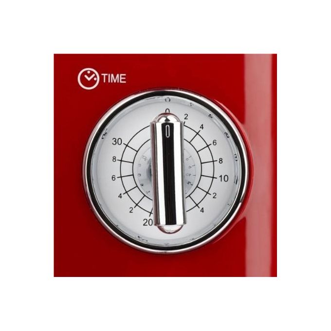 Girmi FM2102 Design Vintage Forno a Microonde Combinato Capacita' 20 Litri Potenza 700 W Funzione Timer Defrost Rosso