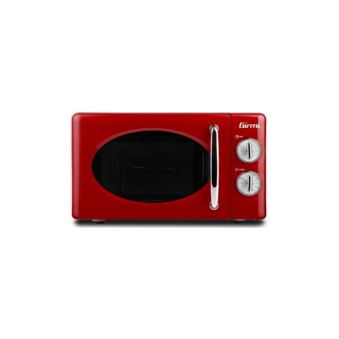 Girmi FM2102 Design Vintage Forno a Microonde Combinato Capacita' 20 Litri Potenza 700 W Funzione Timer Defrost Rosso