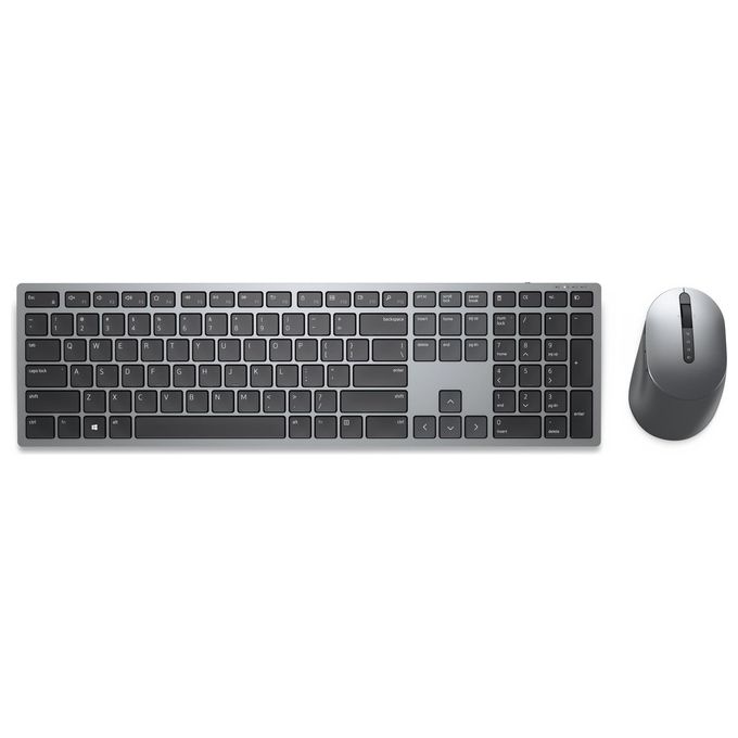 Dell KM7321W Premier Multi-Device Kit Tastiera e Mouse Wireless Bluetooth 5.0 Layout Italiano QWERTY colore Titanio