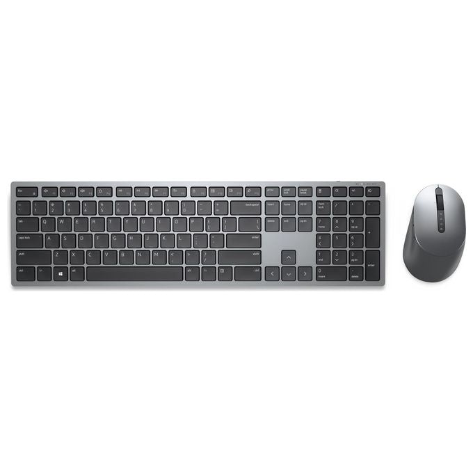 Dell KM7321W Premier Multi-Device Kit Tastiera e Mouse Wireless Bluetooth 5.0 Layout Italiano QWERTY colore Titanio