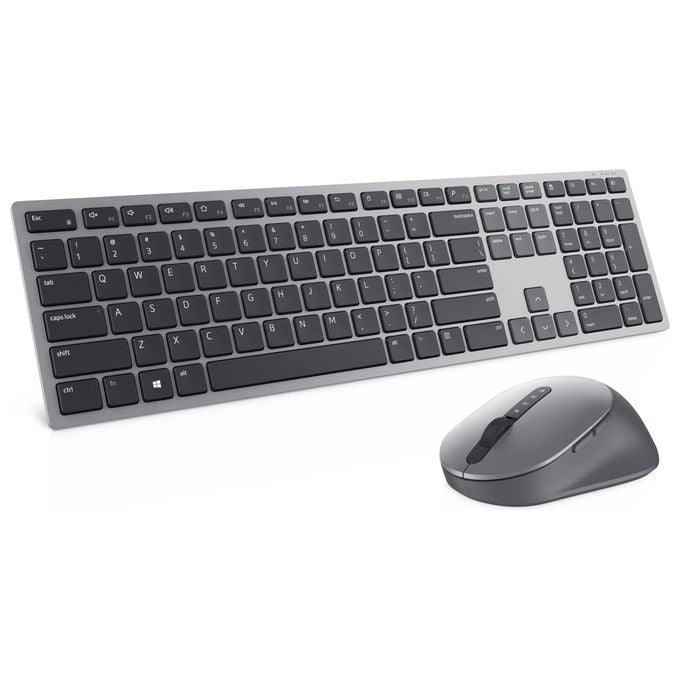 Dell KM7321W Premier Multi-Device Kit Tastiera e Mouse Wireless Bluetooth 5.0 Layout Italiano QWERTY colore Titanio