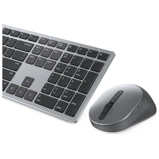 Dell KM7321W Premier Multi-Device Kit Tastiera e Mouse Wireless Bluetooth 5.0 Layout Italiano QWERTY colore Titanio