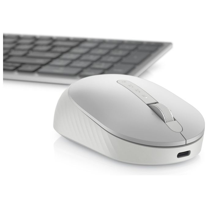Dell MS7421W Premier Mouse Senza Fili Ricaricabile Bluetooth 5.0 RF 2.4 GHz 1600 DPI 7 tasti colore Platino Argento
